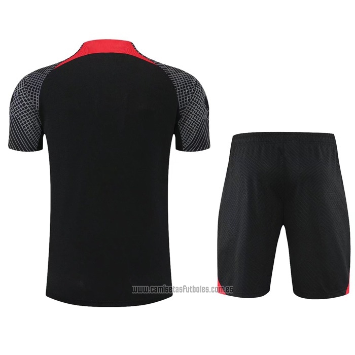 Chandal del Liverpool Manga Corta 2022-2023 Negro - Pantalon Corto